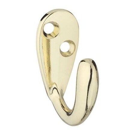 National Hardware SGL PB Robe Hook N830-141